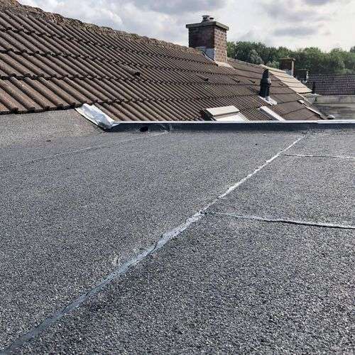 Nieuw plat dak gelegd in Winsum